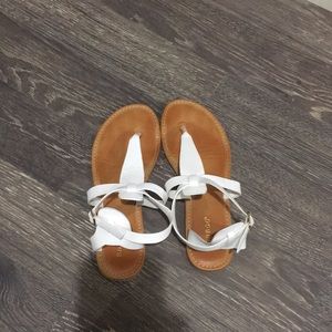 White Bamboo sandals
